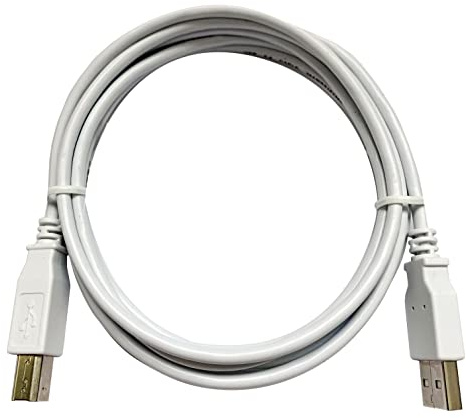 D.Square- Cavo Stampante Cavo Usb Tipo B 1,8 m, Compatibile per HP, Epson, Canon, Brother, Lexmark, Scaner, Disco rigido, Fotografia digitale e altri dispositivi.