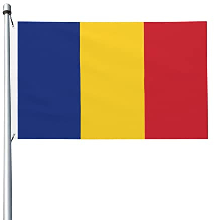 Bandera de Rumania, banderas decorativas para exteriores, 3 x 5 pies, 100% poliéster, bandera exterior para todo tipo de clima, el color es brillante y fácil de desvanecer, secado rápido.