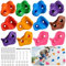 Silverchry 12pcs Prese Arrampicata Bambini, Prese d'Arrampicata per Pareti, Impugnature Arrampicata su Roccia per Bambini, Supporti Arrampicata su Roccia Incluso Materiale Fissaggio,Interno Esterno