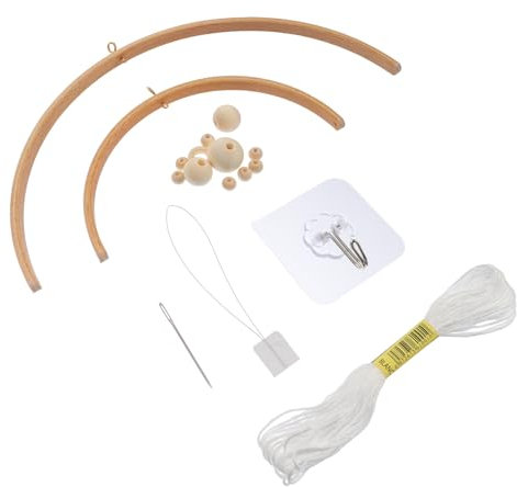 TOYANDONA Handgefertigtes Diy-windspiel-material Holz Windspiel Selbermachen Handwerk-versorgung-kit Für Bastelarbeiten Umweltfreundliches Und Sicheres Spielzeug