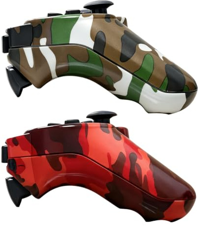 SWCTIM P3 Controller Wireless 2 Pack,Upgraded Remote Controller for P3 | 6-Axis Motion,Double Vibration,USB Charging Cable,Camo Red and Camo Green