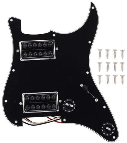 PVC -Gitarren -Pickguard -Ersatz mit 11 Löchern HH -Stil E -Gitarren -Kratzplatte Austausch für