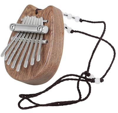 Tragbares Daumenklavier aus Holz, 8 Tasten, Daumenklavier Kalimba, Musik-Fingerklavier, Klanginstrumente, Geschenke für Kinder, Kalimba-Fingerklavier für Anfänger