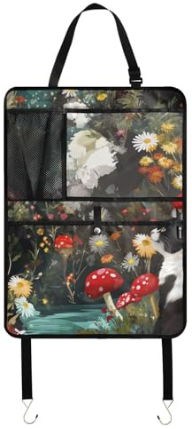 Protectores de asiento de coche con tablet para organizar el asiento trasero del coche para niños con bolsillos