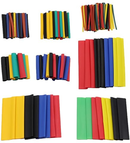 164PCS 8-Size Electric Insulation Heat Shrink Tubing Kit - Wire Repair Shrink Wrap Sleeving for Cable, Components Protection - Workshop Hand Tools