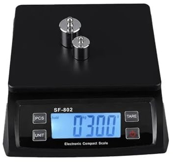 Balance numérique électrique 30 kg/1 g, balance de cuisine, précision LCD, électronique(Black)