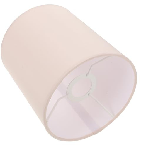 iplusmile Lampenschirm Stoff Zylinder Beige 14x13cm Ersatz für Tischleuchte Wandlampe und kleine Stehleuchten Schlafzimmer Wohnzimmer