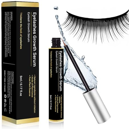 5ML Serum Pestañas Crecimiento,Tratamiento Fortalecedor y Alargador Para Pestañas y Cejas,Gruesas y Hermosas, Estimula Crecimiento Natural, Cejas más Pobladas
