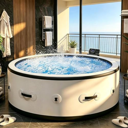 Spa Idromassaggio Gonfiabile 4–6 Posti, 150 Getti, 40 °C, 206 cm, LED