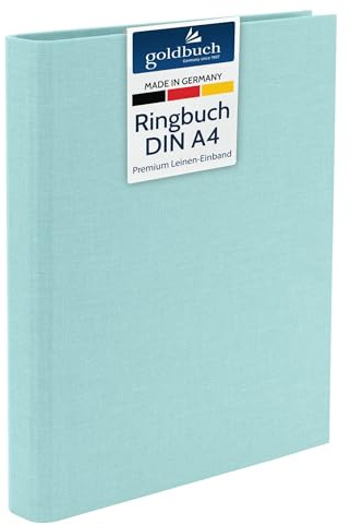 goldbuch 37507 Foto Ringbuch A4 Bella Vista Aqua, Ringordner 27,5x32x4,5 cm