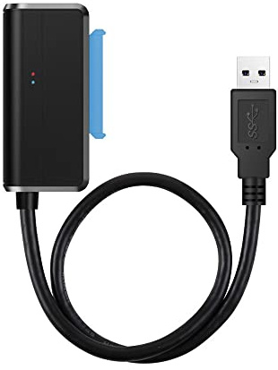 xiwai USB 3.0 auf abgewinkeltes SATA 22-poliges Adapterkabel für 2,5-Zoll-3,5-Zoll-Festplattenlaufwerk SSD für Desktop-Laptop