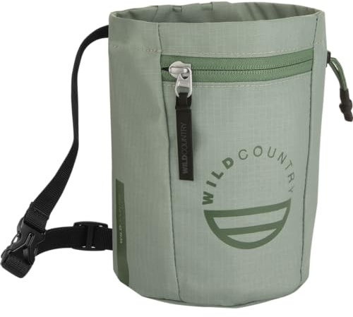 Wild Country Syncro Rock Climbing Chalk Bag with Zippered Pocket for Sport, Trad, & Indoor Climbing