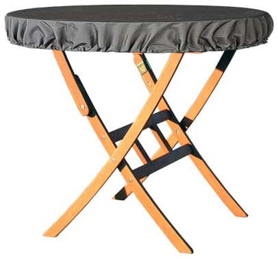 QUICK STAR Tischplattenhülle Rund Ø 80cm Schutzhülle wasserdicht Polyester PVC beschichtet