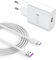 Caricabatterie rapido USB-C 18W per Samsung Galaxy A15 A14 A13 A12 A04S A05S A35 A25 S21 S20 S10 S9, Compatibile con Xiaomi Redmi 10C 10 Note 11S 10 Pro Mi 8 Mi 9 Mi 10, con cavo USB C da 2 m (Bianco)