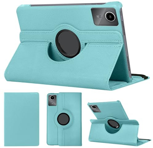 SWEIMEN Hülle Kompatibel mit Lenovo Tab M11 (11 Zoll) Tablette, PU Lederhülle 360° Drehbar Multi-Winkel Schutz Ständer Schutzhülle