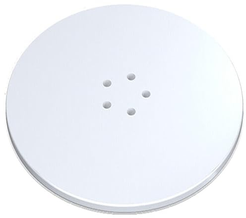 Spares2go Couvercle de bouchon de luxe de 110 mm pour siphon de douche avec bac de 90 mm (Blanc mat)