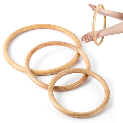 Blueweenly 3 Pcs Kung Fu Ring Ring Wing Chun 7, 9, 11 Inches Wing Chun Training Equipment for Training Kung Fu