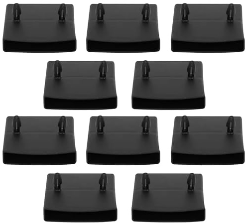 cyclingcolors 10x Cappuccio innesto supporti in plastica per doghe doppia 55x10mm Letto boccola doga Rete balancella nero