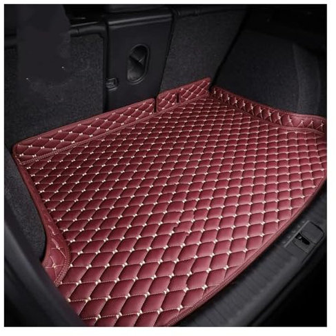 TAOMYDS Kofferraummatten Für Für Q7 4L MK1 2006 2007-2015 7-Sitzer Wasserdichtes Auto-Innenzubehör Kofferraumpolster Kofferraum-Aufbewahrungspolster Auto Kofferraumwanne(Wine red,1pcs)