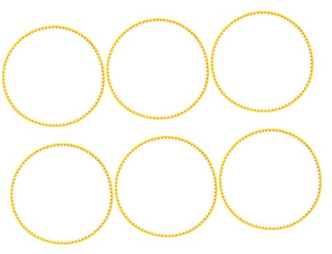 OKUMEYR 6pcs Replacement Belts for Cotton Candy Maker Cotton Candy Machines Belts Indoor Making Supplies Reusable