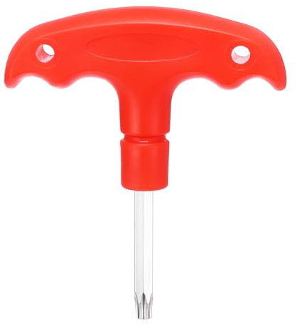 HARFINGTON Golf Spike Wrench Tool T25 Golf Torque Wrench Stainless Steel Golf Head Adjustment Tool Golf Driver Torque Tool with Plastic Handle for Golf Club Driver Shaft Adapter, Red