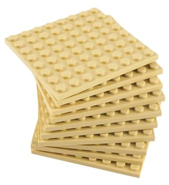 Lego® Classic 8 x 8 pannelli da costruzione, beige chiaro, 10 pezzi, base perfetta per i vostri progetti di costruzione