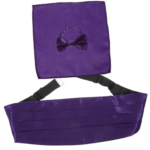 VALICLUD Schwarze Fliege Mit Einstecktuch Und Kummerbund-set – Herrenhochzeiten Formelle Anlässe –