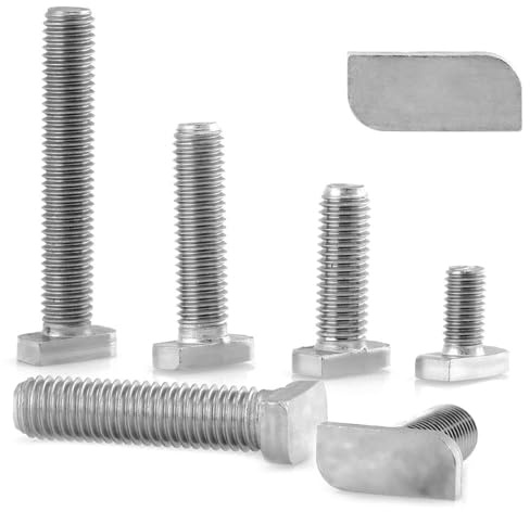 25 Stück Hammerkopfschrauben M10x35 Edelstahl A2 Montageschiene Typ 28/15 Ankerschrauben WIBTEC®