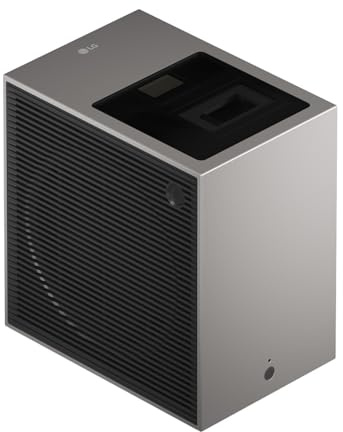 LG CineBeam S PU615U, Compact Ultra short throw 4K Projector, cinematic 40-100 inch screen size, RGB Laser, 500 ANSI Lumens, Auto Screen Adjustment, LG TV webOS, WIFI, Bluetooth, USB C, HDMI
