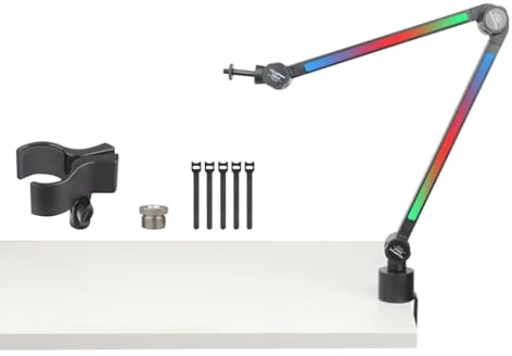 Quick Setups Lightweight Overhead Microphone Mount Stand Holder For Studio And Video Broadcasting Multi Angle Rotation Mic Stand