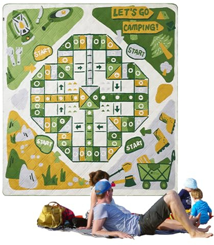 Coperta per picnic – Tappeto spesso per tutte le stagioni | Coperta da spiaggia a tema gioco, per stadio, festival di musica, spiaggia, soggiorno, prato, cortile