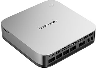 MINIS FORUM AI Mini PC X1 Pro,AMD Ryzen AI 9 HX470 (12 cœurs/24 Threads, jusqu'à 5,2 GHz),AMD Radeon 890M,32Go de DDR5 jusqu'à 128Go,PCIe 4.0 SSD de1TB,HDMI/DP/USB4x2, 2xLAN 2.5/WiFi7/BT5.4/Oculink