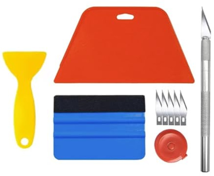 Vinyl Wrap Tools Wallpaper Smoother Tool Car Wrapping Tools Vinyl Application Tools Kit with Squeegee Wallpaper Tools Kit for Car Vinyl Wrap Window Tint Film Contact Paper 6Pcs