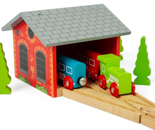 Bigjigs Rail Doppelzügiger Schuppen