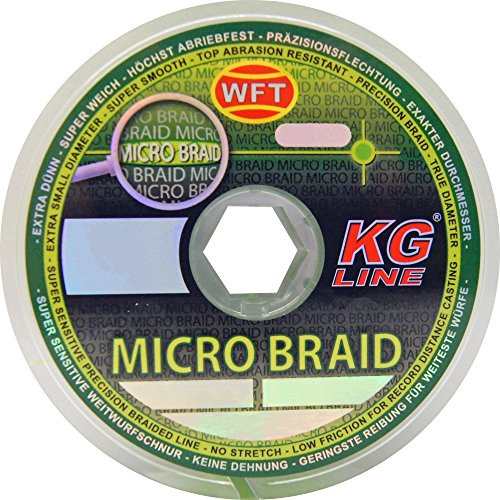 WFT Micro Braid KG Chartreuse 150m - Geflochtene Angelschnur, Durchmesser/Tragkraft:0.10mm / 6kg