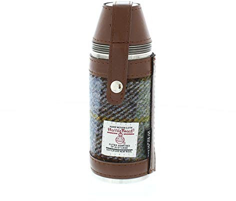 Glen Appin of Scotland Harris Tweed Hunting Flask - Macleod Tartan HF3500-COL15