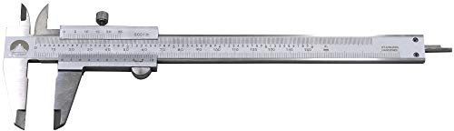 Oudtinz Professional Caliper Vernier Caliper Stainless Steel Hardened Chromeplated Inch/Metric 0-6/150mmx0.001/0.02mm