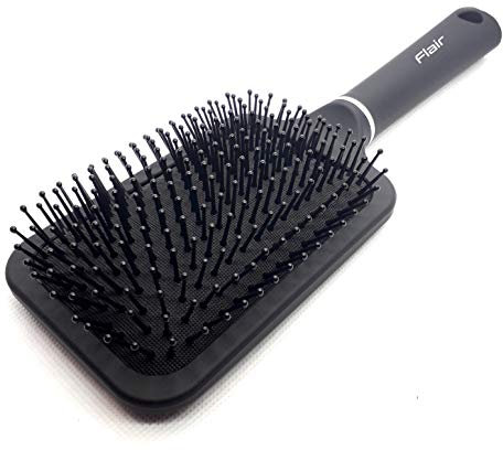 Flair Hair Brush Large Paddle Brush Soft Handle Round