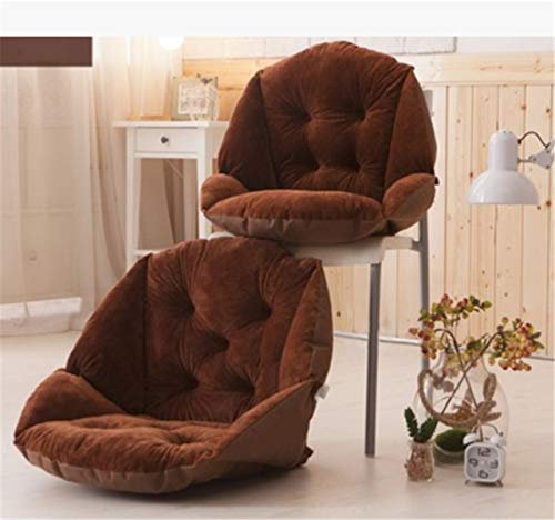 Plush Chair Seat Pad Soft Cushion Pad Back Support Chair Nest Seat Cushion Indoor Outdoor Thick Armchair Pad Sofa Car Wheelchair Office Seat Cushion with Straps for Hip Back Sciatica Relief Pain