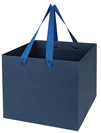 Papiertüten Kartenpapier Geschenktüten 5 Stück Papiertüten Viereckig Papiertaschen Große Kapazität Papierbeutel Kuchen Pizza Geburtstag Mitgebsel Papierbeutel Basteln Verzieren Tüten