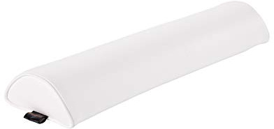 Pader Medi Tech Halbrolle I Knierolle aus Polyetherschaumstoff I Lagerungsrolle mit Kunstlederbezug und Kedernähten I 60 x 15 x 7,5 cm I in 20 Farben verfügbar (Weiß)
