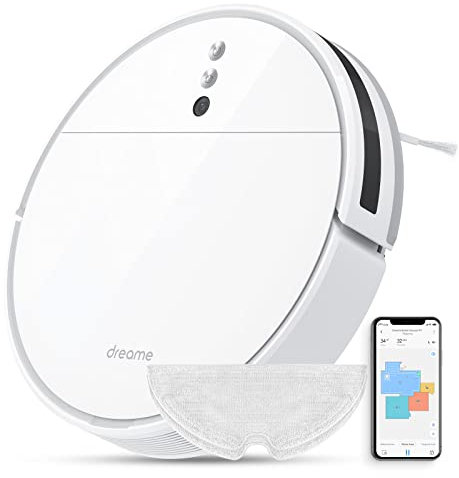 DREAME F9 Saugroboter für Hartböden und Teppiche, mit Wischfunktion, Raumkartenerstellung und intelligenter Navigation, App-Steuerung, 2500Pa Saugleistung, Alexa-/Google-kompatibel