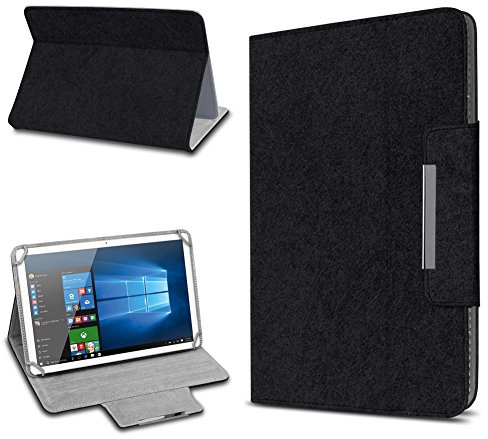 UC-Express Tablet Schutzhülle - kompatibel mit Vale V11E LTE-4128 Allen 11 Zoll Geräten - Filz Hülle für Tablets - ultradünne Tablettasche - Tablet Case, Farbe:Schwarz