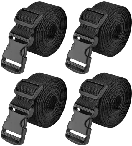 TRIWONDER 25 mm 38 mm snabbspänne rem - rese- och axelrem - spärr och rem för bagage - svart - 38 mm (3 m)