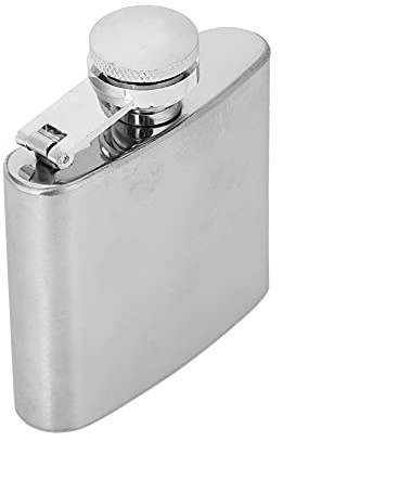Petaca, Petaca de Vino a Prueba de Fugas de Acero Inoxidable de Bolsillo de 2 Oz con Embudo Petaca para Beber Alcohol Petaca de Alcohol Reutilizable Petaca de Licor para Hombres (Bote de Dibujo de 2