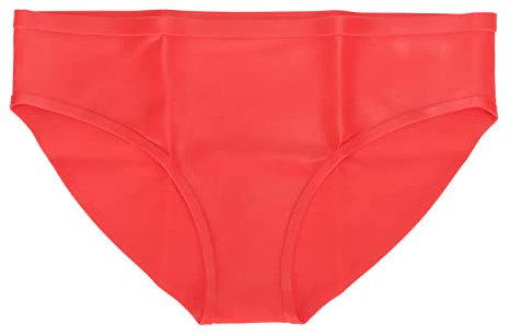 Bas de Maillot de Bain pour Femme, Bas de Bain en Silicone élastique Doux sans Couture pour Piscine Femme Période Menstruelle Short de Bain Rouge Bas de Bikini Femme