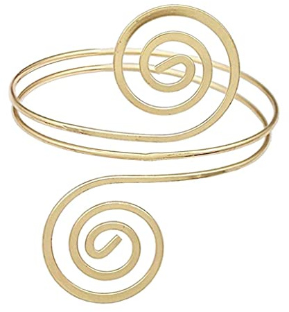 Dickly Mode Arm Manschette Oberes Verstellbares Offenes Aushöhlen Schmuck, Golden