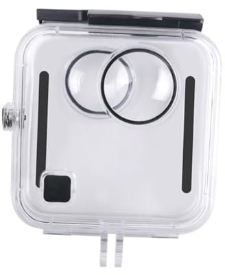 BRIGHTFUFU 45m Wasserdichtes Kameragehäuse Tauchgehäuse Für Unterwasserfotografie Schutzgehäuse Mit Gehärtetem Glas Und Pc-Material Passend Für Gopro Fusion Bis Tiefe