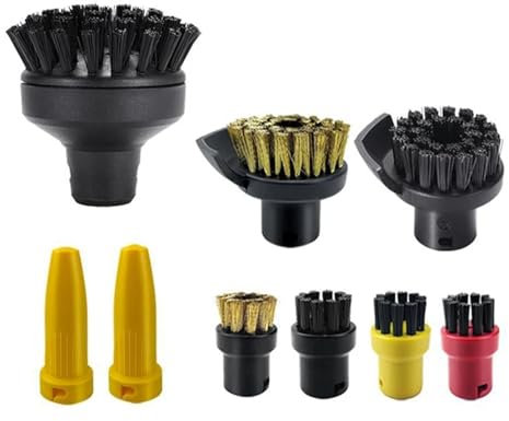 PRIMUZ Kompatibel mit SC3 Handdampfreiniger-Zubehör, SC1, SC2, leistungsstarker Düse, SC4, SC5 Bürstenkopf, SC7 CTK10 Rundbürste