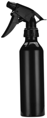 Sprayflaska, 250 ml svart vattensprutning, mångsidig påfyllningsbar triggersprutning, tryckpumpmisterflaskor, frisörvattensburk, vattensprutflaska, frisör hårvattensprutare